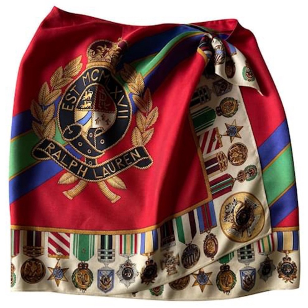 Vintage Ralph Lauren Silk Wrap Skirt